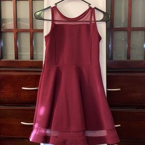 Burgundy kids dress
